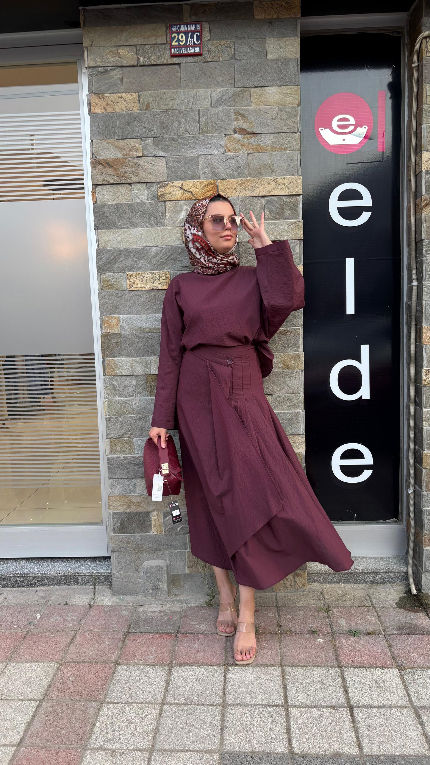 PAPATYA ETEKLİ TAKIM