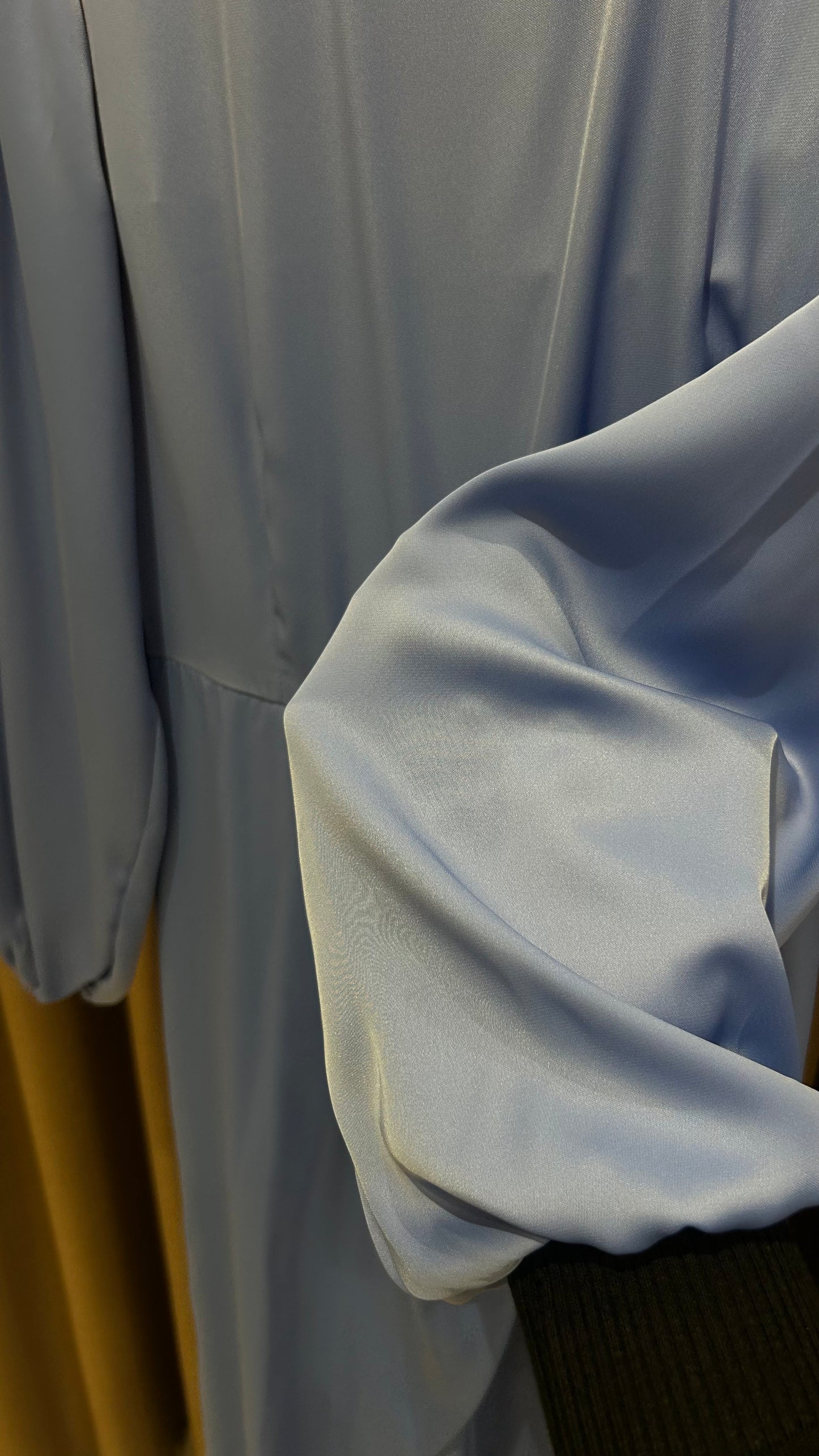 BEBE MAVİSİ SATEN ELBİSE