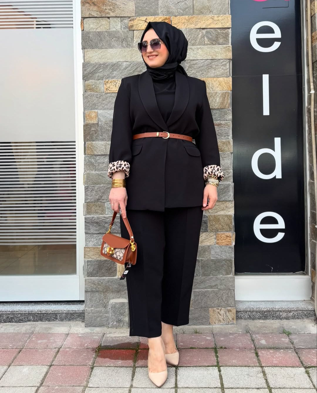LEOPAR DESEN CEKET TAKIM