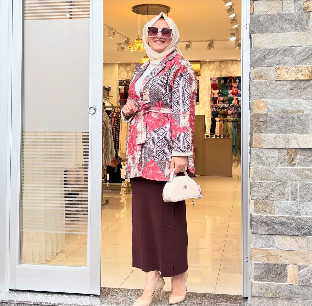 ETNİK DESENLİ CEKET