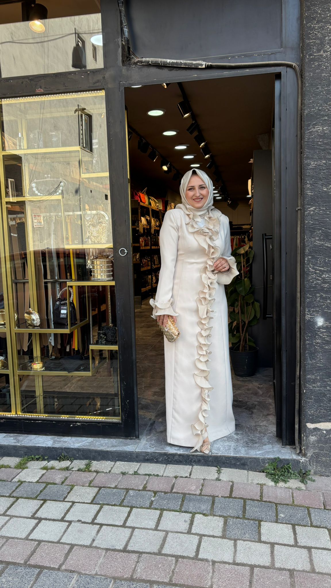 JAD02 Fırfır Ceket Abaya