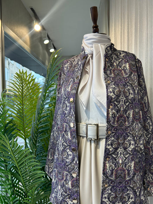 ETNİK DESENLİ CEKET