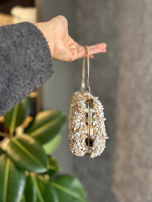 DOĞAL TAŞLI ABİYE ÇANTA