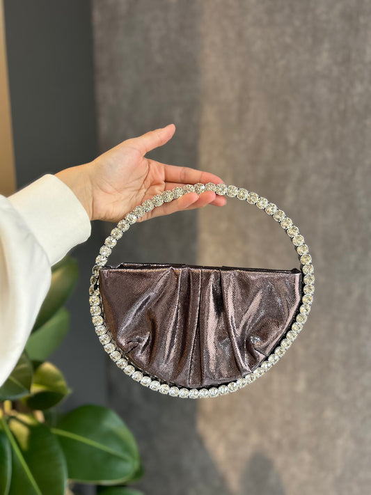 DOKULU DERİ ABİYE ÇANTA