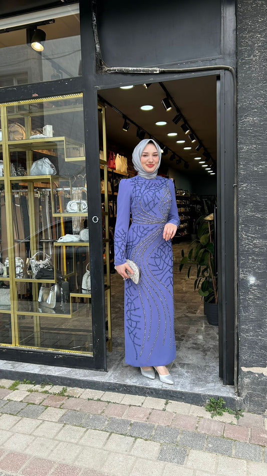 6113 Boydan Boya Taş İşleme Abiye